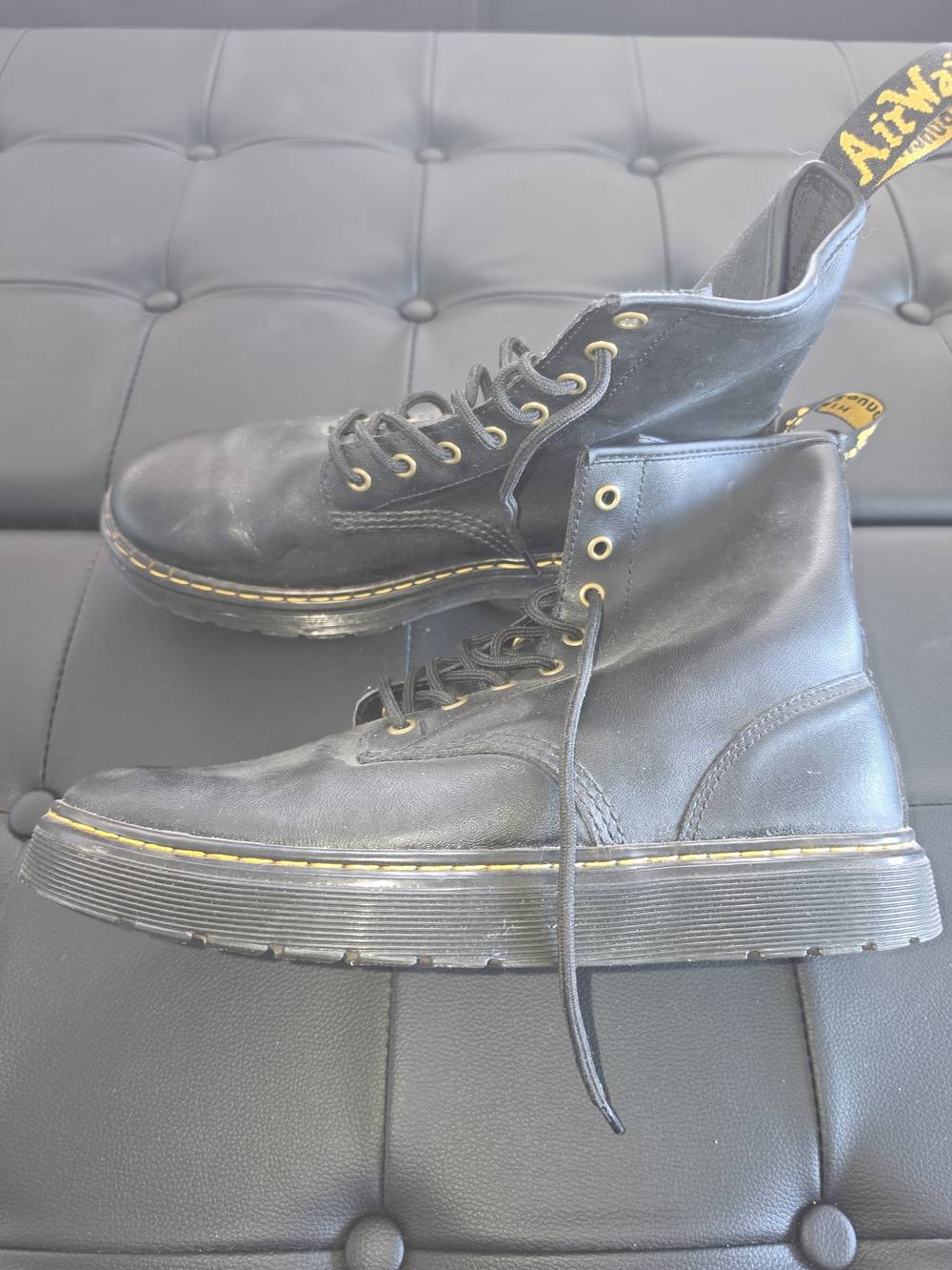Dr. Martens 1460 Smooth Black Leather Combat Boots